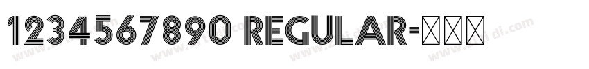 1234567890 Regular字体转换